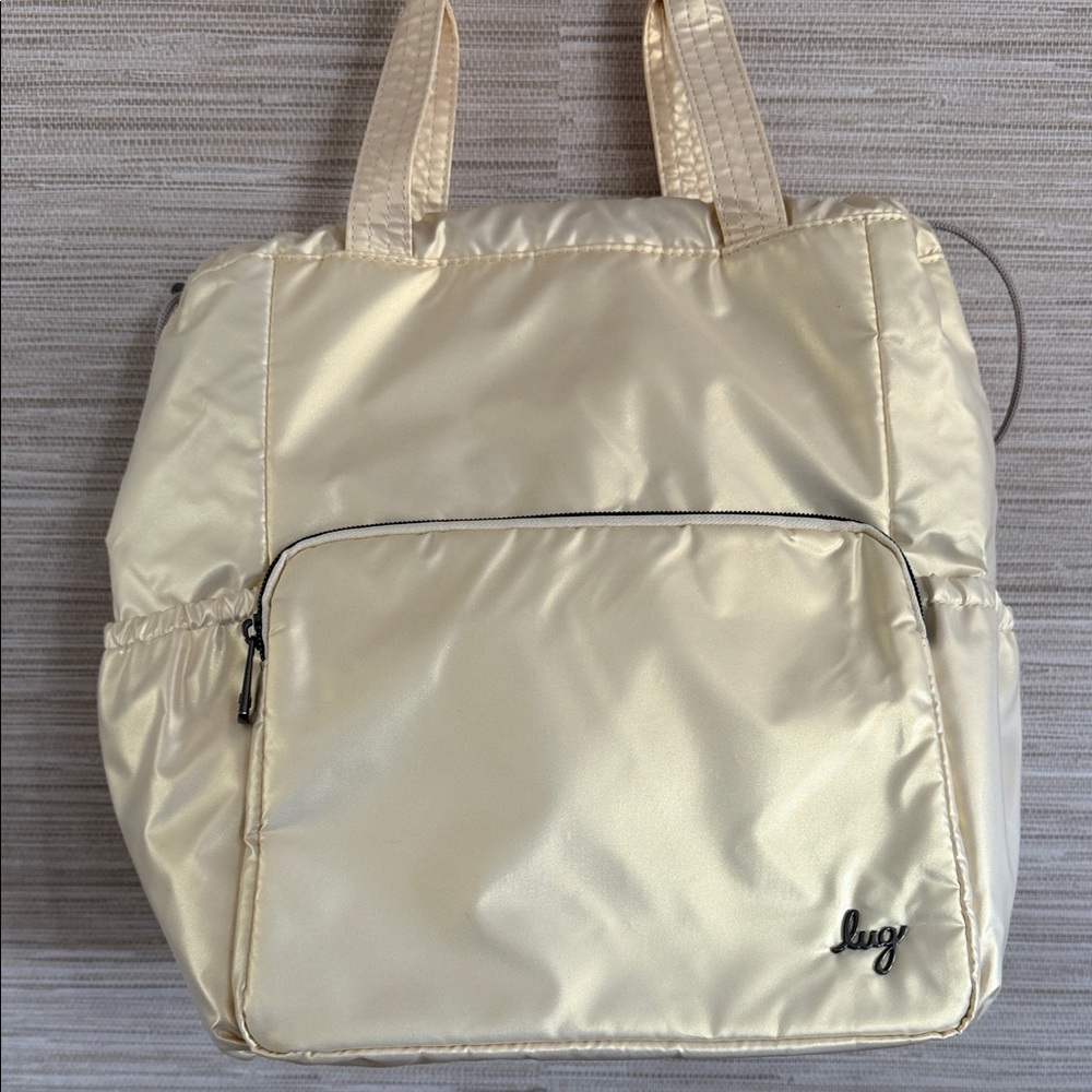 Lug Ditty XL Drawstring Convertible Tote Bag Metallic - Picture 3 of 9